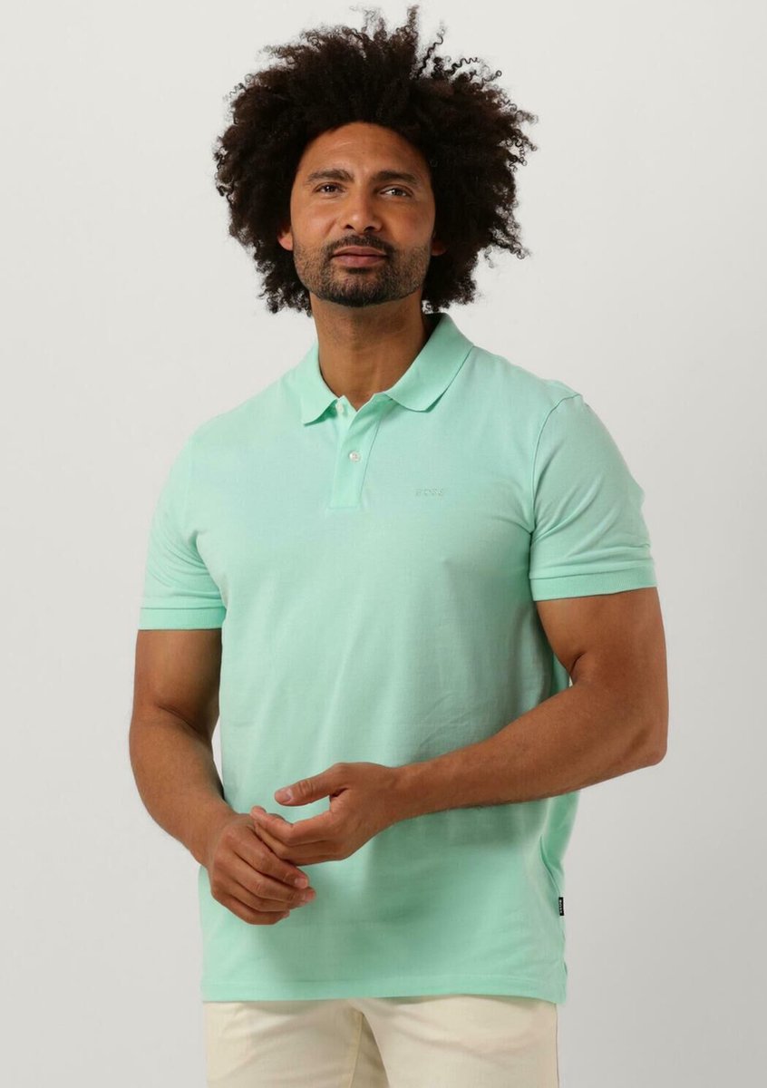 Boss Pallas Polos And T Shirts Heren Polo Shirt Groen Maat L 9224