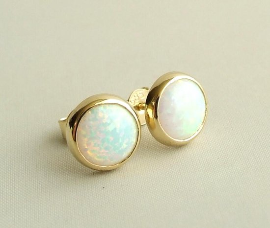 Boucles d'oreilles en or opale