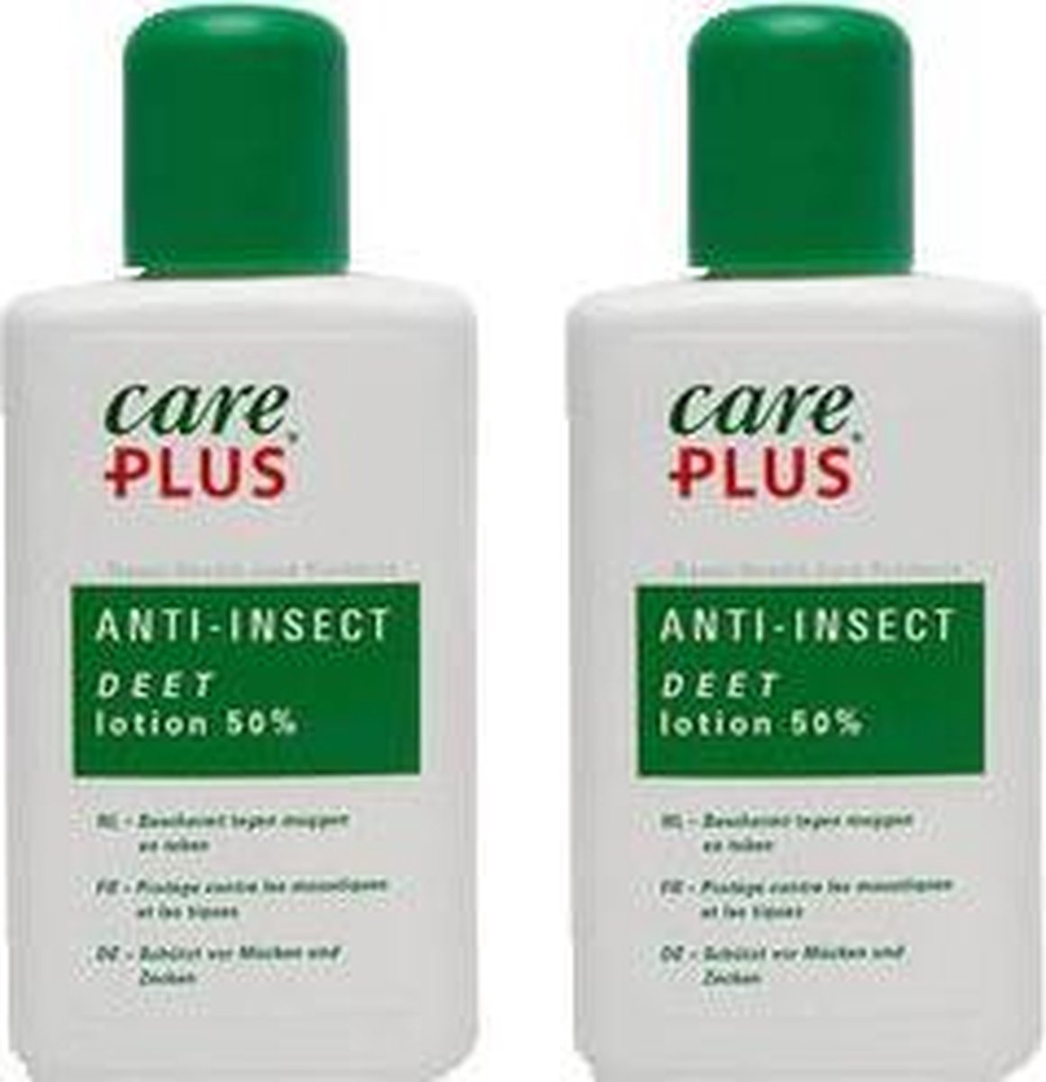 2x Care Plus Deet 50 lotion 50 ml muggenspray met deet 50