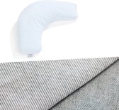 Sloop voor Fico Compact positioneringskussen - Katoen/Polyester - Grey Lined