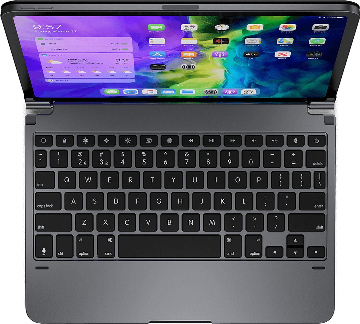 Brydge toetsenbord voor iPad Pro 11 (2018) en iPad Pro 11 (2020) - QWERTY - Space Grey - Brydge