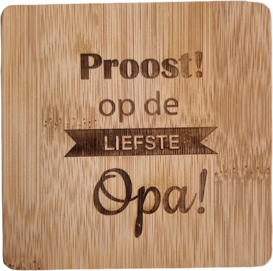 Bamboe Onderzetters Set van 6 met Opbergzak | Stijlvol & Duurzaam