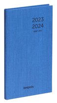 Brepols agenda 2023-2024 - KASHMIR Interplan - 16M - Weekoverzicht - Blauw - 9 x 16 cm