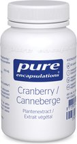 Pure Encapsulations - Cranberry 500mg - Natuurlijk Middel voor de Persoonlijke Hygiëne van de vrouw - 60 Capsules