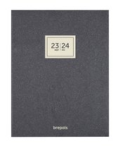 Brepols agenda 2023-2024 - ESSENZ - A4 16M - Weekoverzicht - Antraciet - 21 x 27 cm