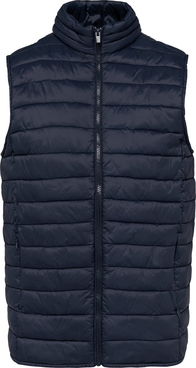 Gerecyclede herenbodywarmer 'Sorona' Navy Blue - 3XL