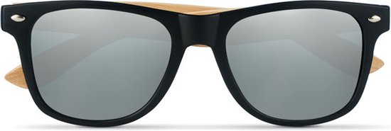 Zonnebril - Heren - Dames - Feestbril - Party - Festival - Rave - Classic model - Duurzaam - Bamboe - zwart van WOODEN keuze. — afbeelding 3