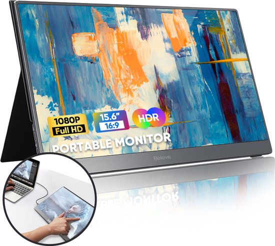 Believe Portable Monitor met Touch Screen