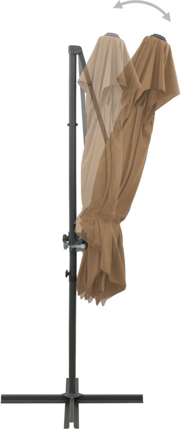 KOMFOTTEU Hawaii parasol, 2,7 m, stroparasol, zonwering