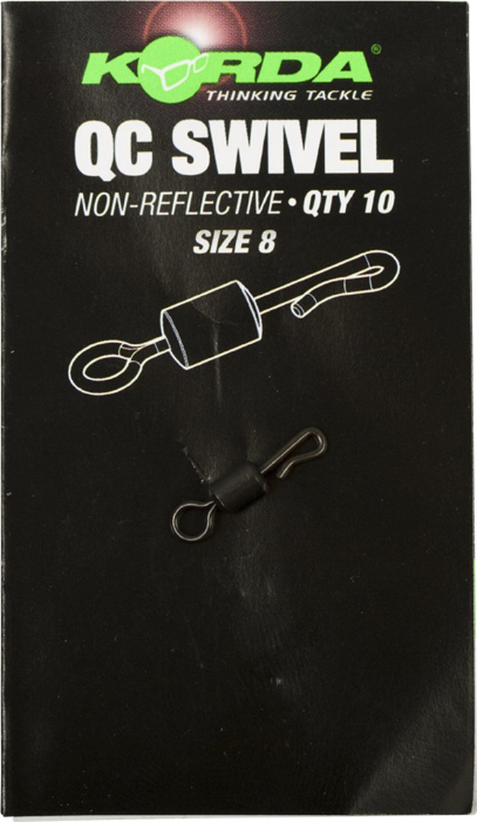 Korda - Quick Change Swivel - Maat 8 - Zwart van Merkloos — afbeelding 4