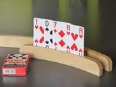 Luxe houten speelkaartenhouder- Klein 25,5 cm