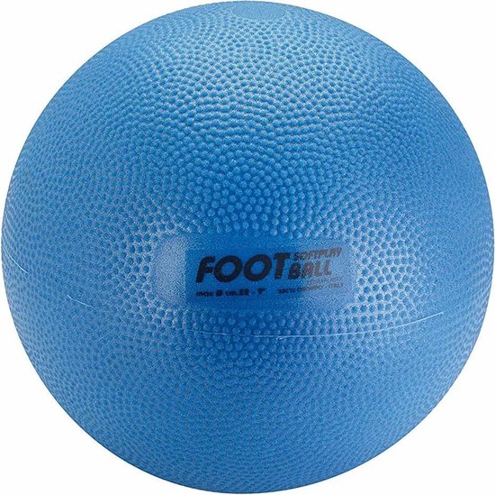 Gymnic |Lichtgewichtbal Softplay 220 g, 22 cm, blauw