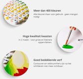 Doe-het-zelf op canvas schilderen - Kleurrijke Stenen 40x60 ,  Europese kwaliteit, cadeau idee