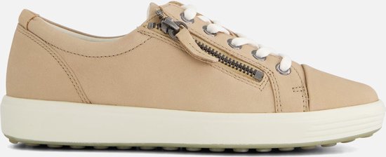 Ecco Soft 7 W Sneakers beige Textiel - Dames - Maat 41