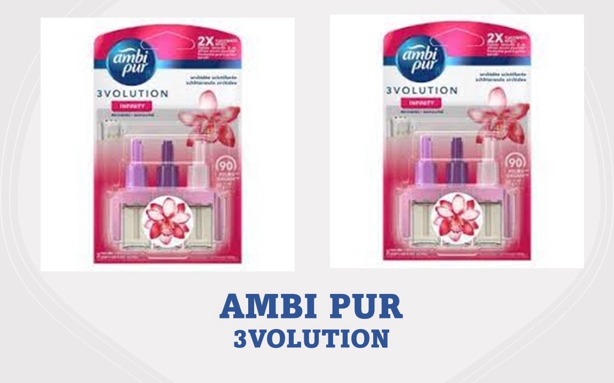 Goedkoopste Ambi Pur 3Volution Navullingen - Thai Orchidee - 2 x 20 ml
