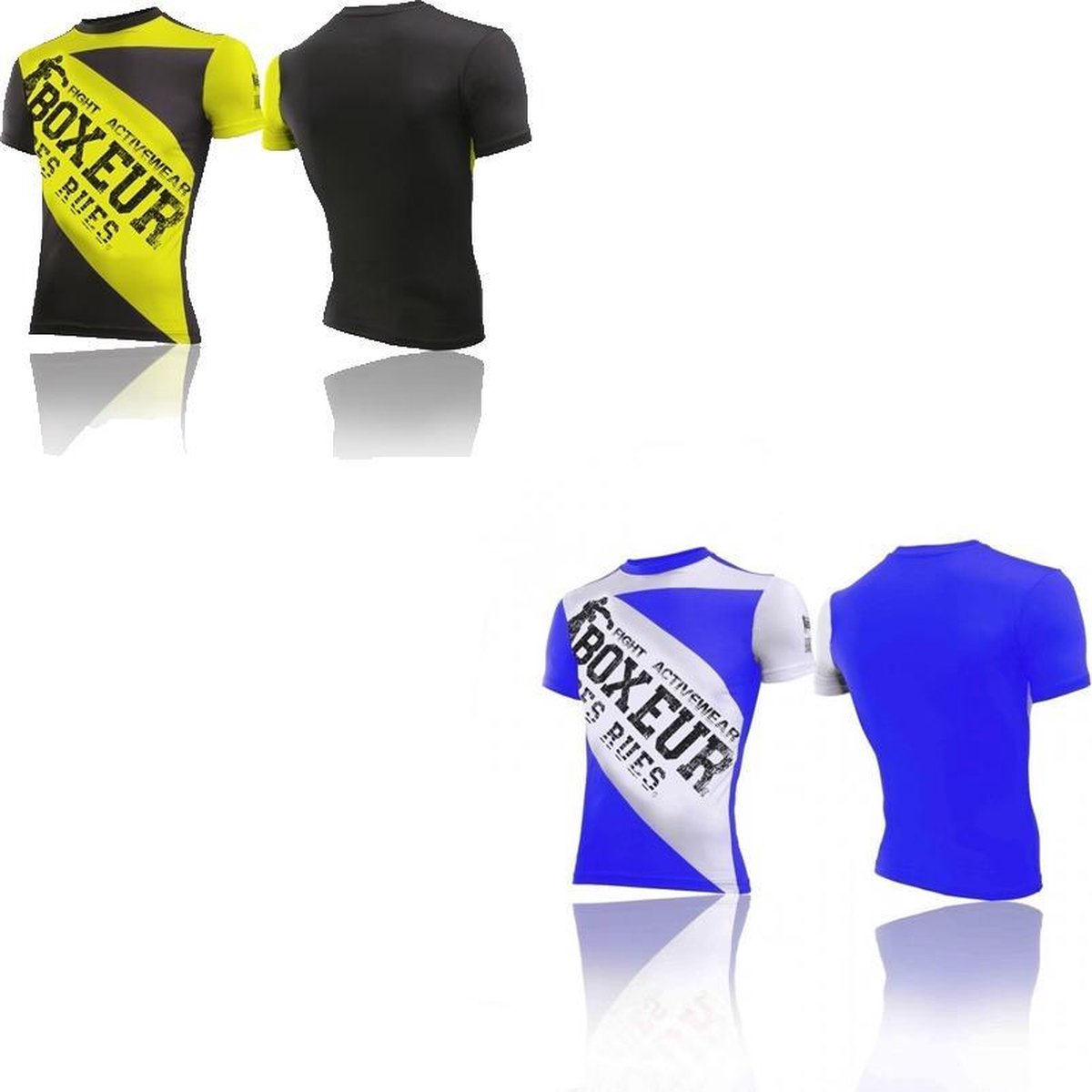 Boxeur des Rues Cross T-Shirt Stretch-Blauw-XL