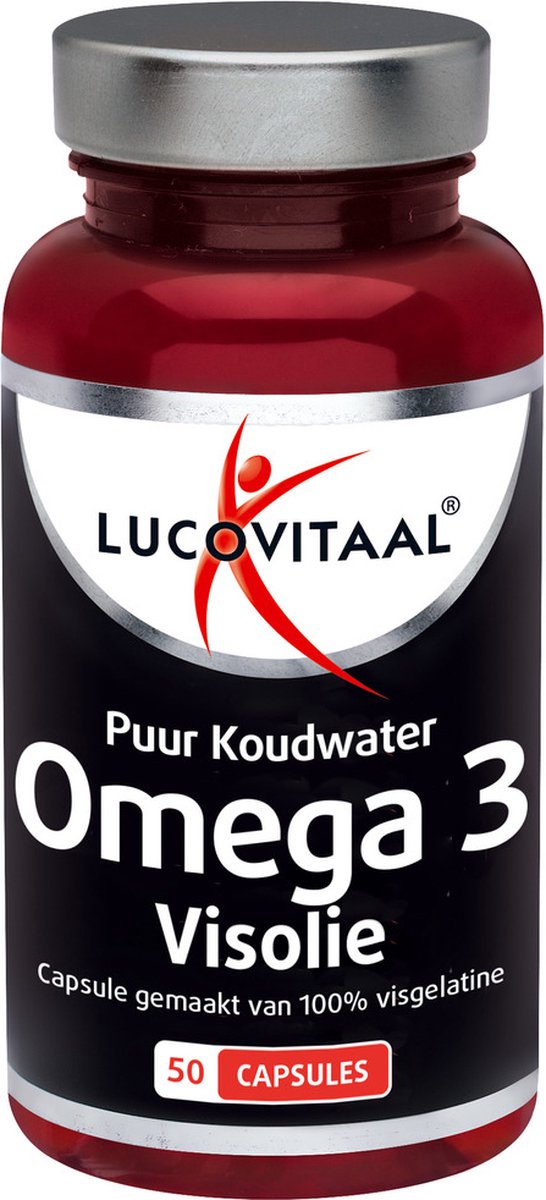 Goedkoopste Lucovitaal - Koudwater Visolie Omega 3 Puur - 50 capsules - Visolie - Voedingssupplement