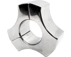 Black Label - Triad - Magnetische Ball Stretcher - 30 x 35 mm - RVS - Zilver