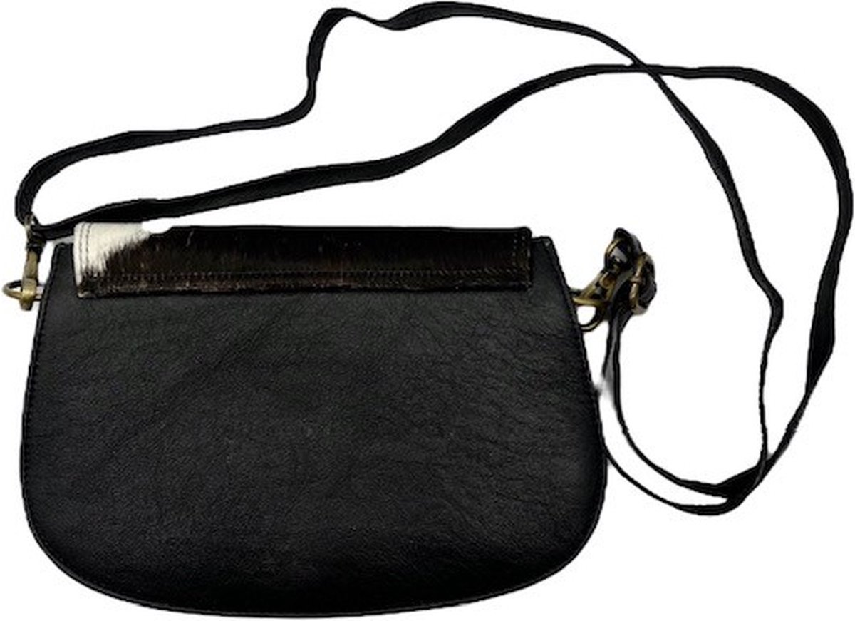 Sac Bandoulière En Cuir De Vachette Pleine Fleur - Fait Main En Espagne - Couleur Orange - Taille Moyenne - Neuf
