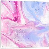 Tuinposter – Mix van Roze en Blauwe Kleuren - 100x100 cm Foto op Tuinposter (wanddecoratie voor buiten en binnen)