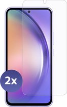 Geschikt voor Samsung A54 Screenprotector Tempered Glass Beschermglas - 2 stuks Extra Sterk