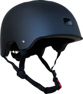 GOOFF® Skate & fietshelm - zwart - CE gecertificeerd - maat S (51 t/m 54 cm hoofdomtrek) - voor kinderen, vrouwen en mannen