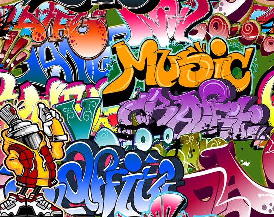 Walltastic – Fotobehang – Graffiti – Street – 305x244cm – 6 Panelen