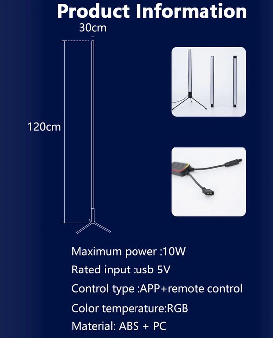LED Tafellamp - Trion Toy - 5W - RGBW - Dimbaar - Afstandsbediening LED Tafellamp - Trion Toy - 5W - RGBW - Dimbaar - Afstandsbediening