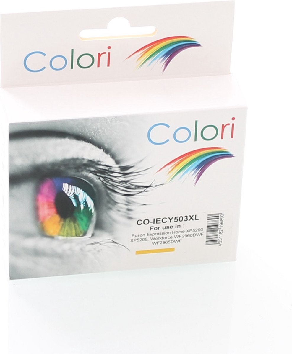 Colori huismerk inkt cartridge geschikt voor Epson 503XL Geel Expression Home XP5200 XP5205 Workforce WF2960DWF WF2965DWF