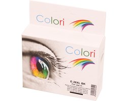 Colori huismerk inkt cartridge geschikt voor Epson 26XL Zwart XP510 XP520 XP600 XP605 XP610 XP615 XP620 XP625 XP700 XP710 XP720 XP800 XP810 XP820