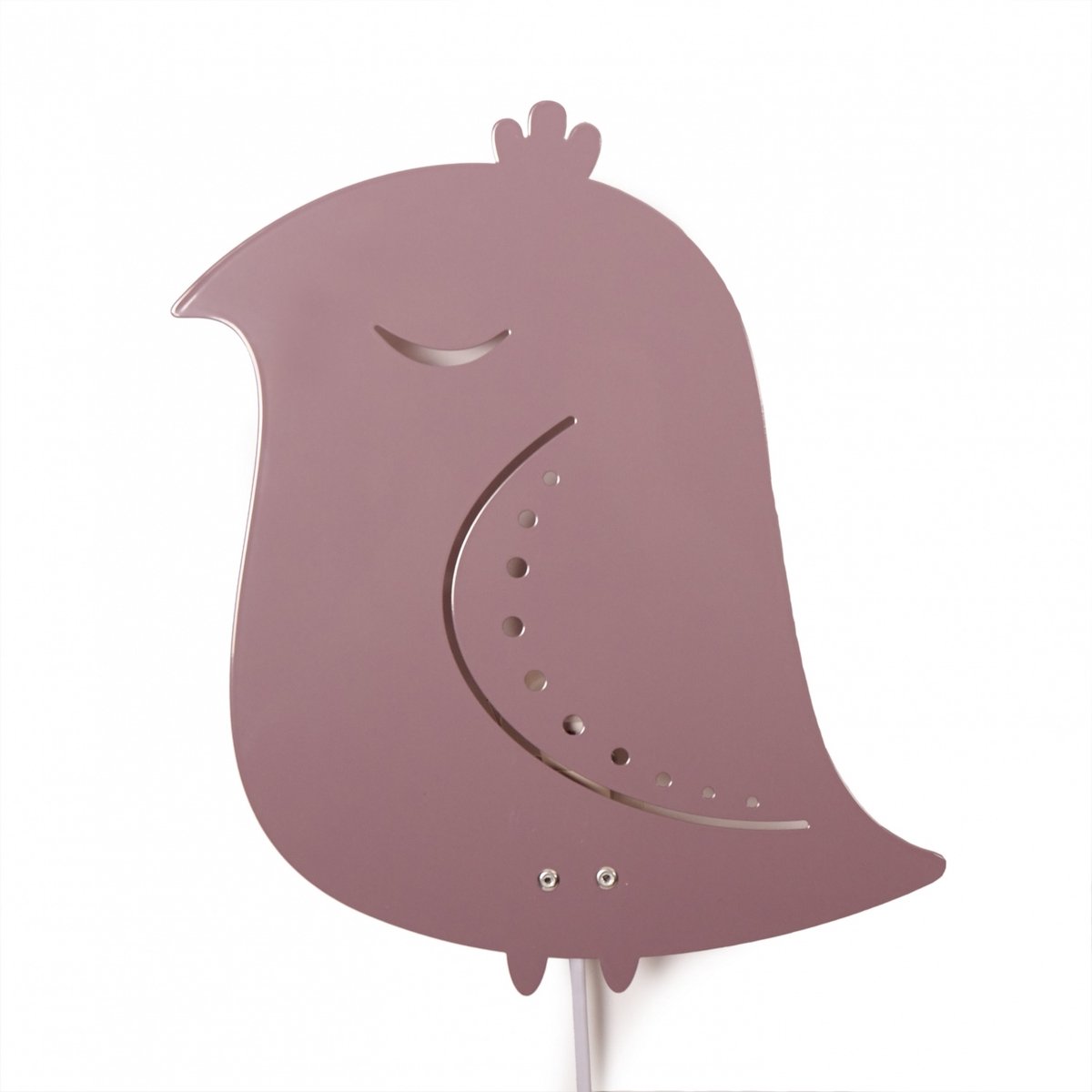 Roommate Wandlamp Bird Junior 25 X 23 Cm E14 Staal 7w Paars