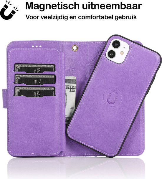 iPhone 12 Pro / iPhone 12 2in1 Hoesje Luxe Wallet Case