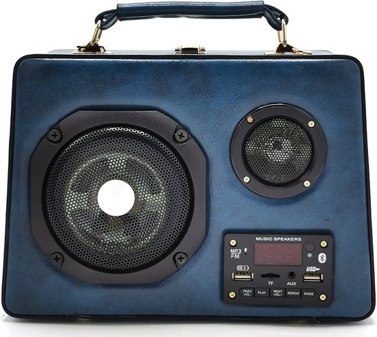 Retro Radio tas met Echte Radio en Bluetooth - (wxhxd) ca. 26cm x 19cm x 9cm