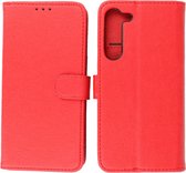 Hoesje Geschikt voor Samsung Galaxy S23 Plus - Book Case Portemonnee Telefoonhoesje - Rood