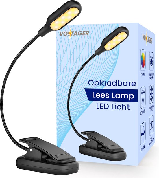 Lampe de Lecture 16 LED Liseuse Lampe Clip Rechargeable USB 9