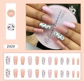 Dazori-plaknagels-zelfklevend-nepnagels-nailart-kunstnagels-press on-nep nagels-24tips-Z420