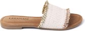 Slippers Lazamani blanc cassé