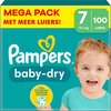 Pampers - Baby Dry - Maat 7 - Mega Pack - 100 stuks - 15+ KG