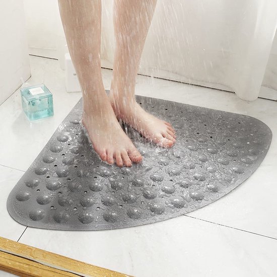 Tapis de douche d'angle, tapis de douche en PVC antidérapant, tapis de bain  quart de... | bol.com