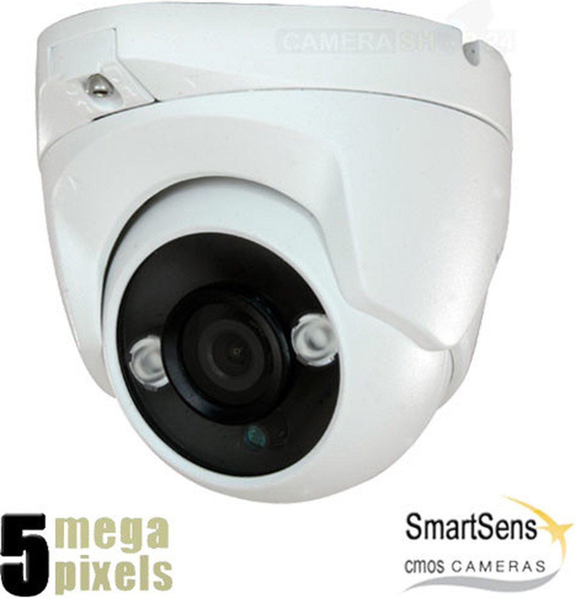 Beveiligingscamera - 4 in 1 Camera - 5 Megapixel - Nachtzicht 30m - 3.6mm Lens - CVI, TVI, AHD, CVBS - Binnen & Buiten
