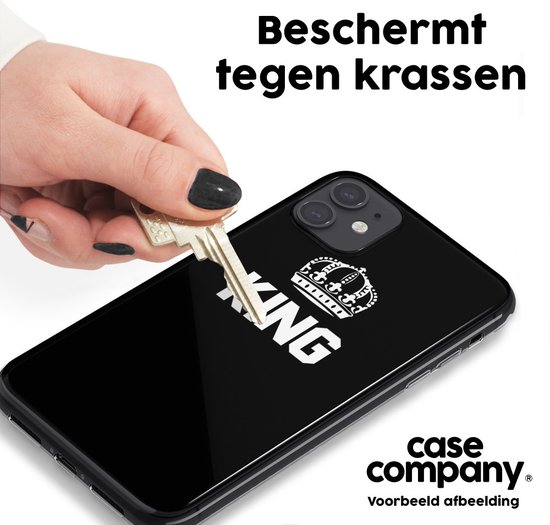 Case Company® - Coque Google Pixel 6a avec cordon - King Black - Coque pour téléphone avec cordon Zwart - Protection sur tous les côtés et sur le bord de l'écran