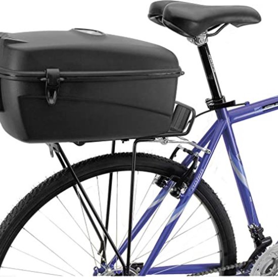 Valise de vélo - Valise de vélo verrouillable - Valise de vélo verrouillable pour porte-bagages - Boîte pour votre vélo - Contenu 17 litres - Montage sur le porte-bagages - Valise de vélo arrière