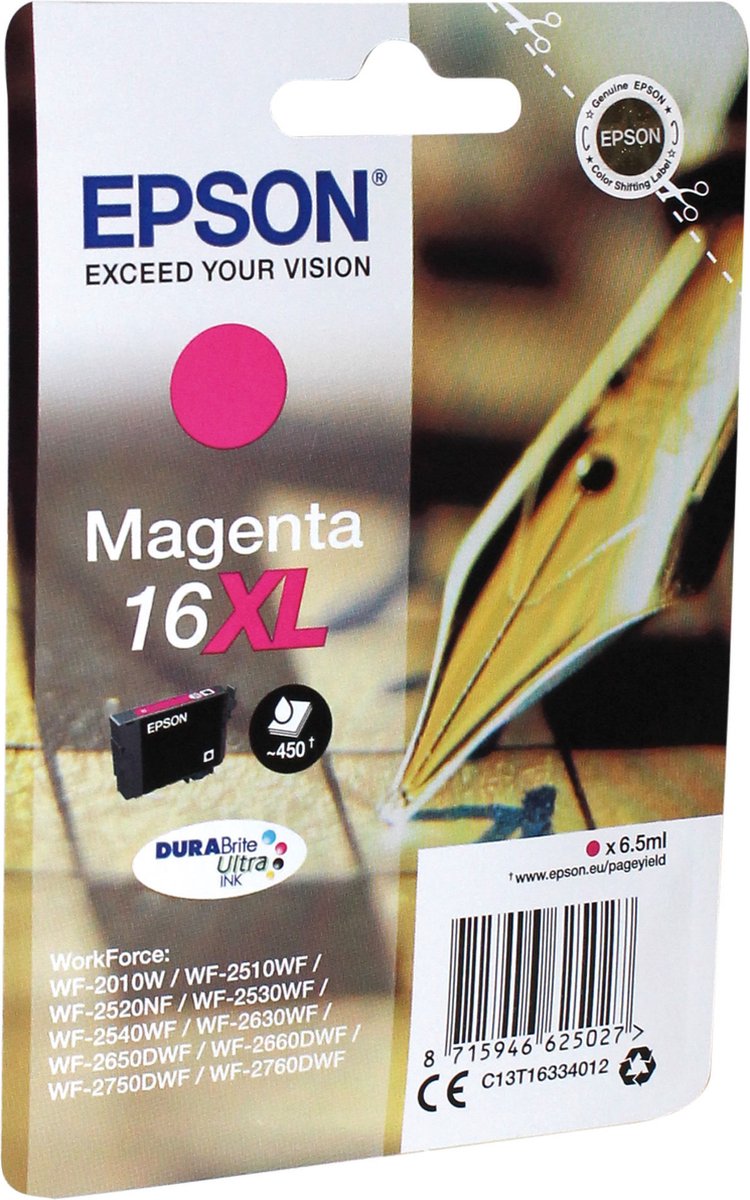 Epson 16XL - Inktcartridge / Magenta