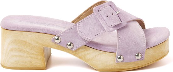 Foto: Lazamani dames clogs 31 226 lilac maat 40