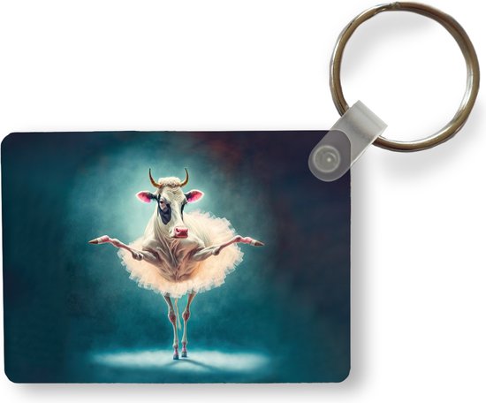 Porte-clés - Vache - Rok - Ballet - Animaux - Portrait - Kids - Cadeaux - Plastique