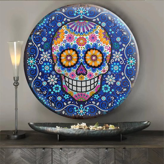 Diamond painting Wall hanging deur decoratie in aluminium bord