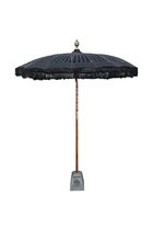 Bali parasol macrame - zwart - 250 cm