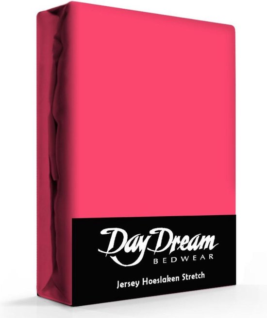 Day Dream Jersey Hoeslaken Fuchsia-90 x 200 cm - Day Dream