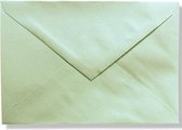 100 Enveloppes de Luxe - B6 - Vert tendre - 120x175mm - 100 grammes -