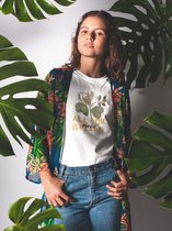 Shirt - All you need is plants - Wurban Wear | Grappig shirt | Planten | Unisex tshirt | Vaas | Bloempot | Tuinset | Gereedschapsset | Kweekbak | Wit